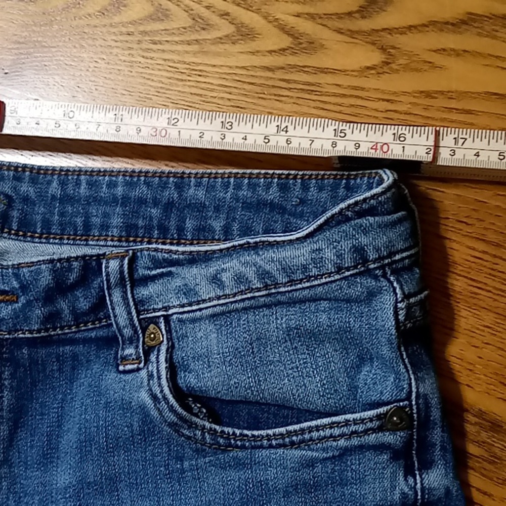 KUT FROM THE KLOTH Jeans Shorts Womens 12 BLUE BOYFRIEND DENIM Preowned Used - Picture 6 of 7